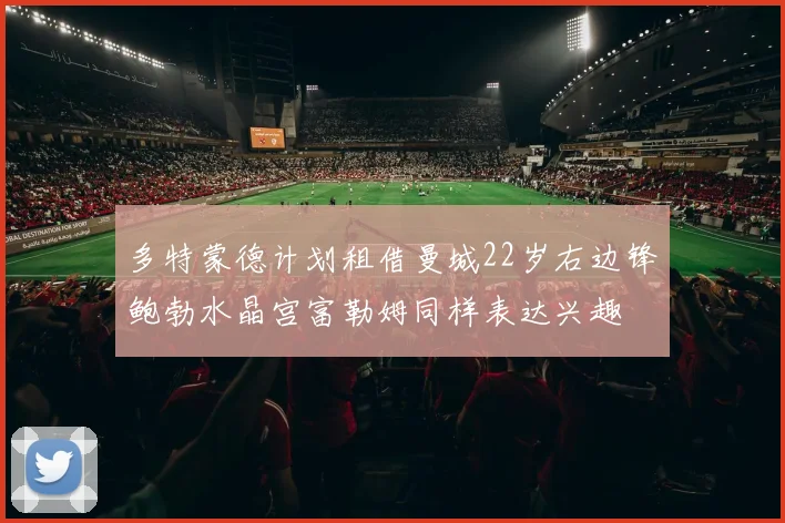 多特蒙德计划租借曼城22岁右边锋鲍勃水晶宫富勒姆同样表达兴趣